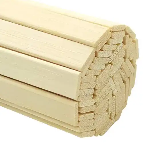 Bambusleiste Worown 120 Stück, 40 cm Länge x 0,9 cm Breite