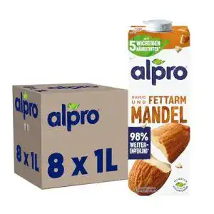 Mandelmilch Alpro Drink Mandel, 8er Pack (8 x 1 l)