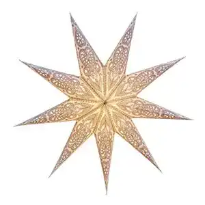 Papierstern JustStars mit Beleuchtung, Set mit Kabel und LED