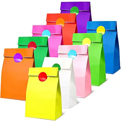 Papiertüten CHEPULA Bunt, 50 Stück Klein Geschenktüten