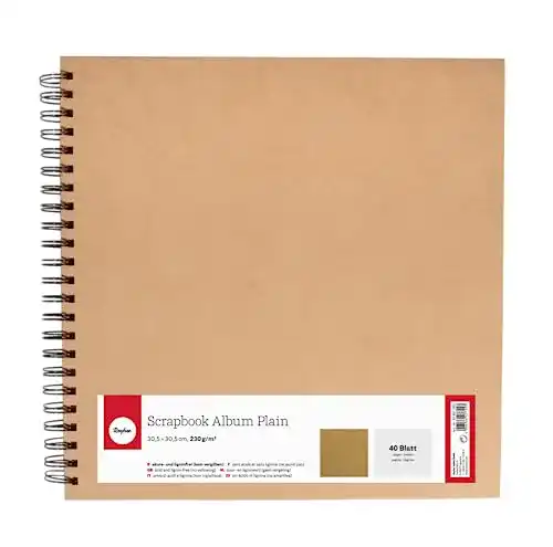 Scrapbook Rayher ing Album, 30,5 x 30,5 cm, 40 Blätter, säurefrei