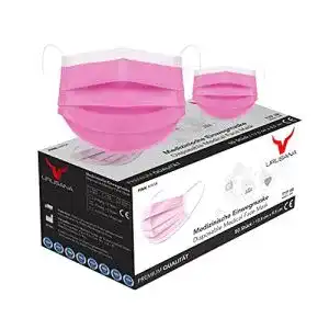 Mundschutz rosa URUSANA 50 Stück Medizinische Masken Rosa