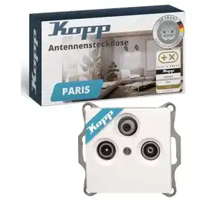 Antennendose KOPP 921402082 Paris Antennensteckdose, 3-Fach