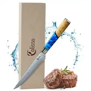 Calisso-Messer Calisso Filetiermesser 69 Lagen Damaststahl
