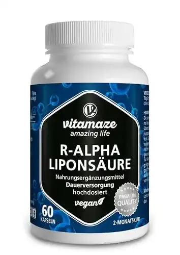 Alpha-Liponsäure Vitamaze – amazing life R- hochdosiert, 200 mg