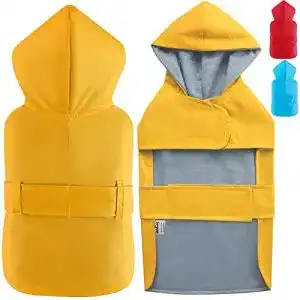 Hunde-Regenmantel LeerKing Hunderegenjacke mit Futter