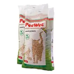 Katzenstreu-Pellets PeeWee 28 L/18 KG Holzstreu Bio Öko Streu