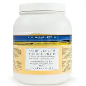 Zeolith-Pulver vanterre 1400g ZEOLITH, KLINOPTILOLITH ø 6µm