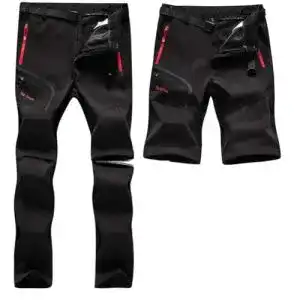 Kletterhosen Herren SANMIO Herren Wanderhose Zip Off