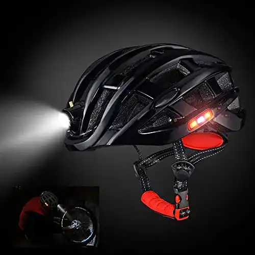 Fahrradhelm mit Licht auvstar Fahrradhelm, Universal