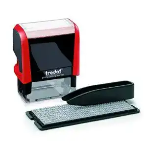Textilstempel trodat zum Selbst Setzen Printy 4911, Schwarz