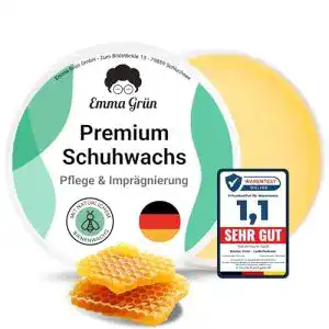 Schuhwachs Emma Grün Bienenwachs Schuhpflege Leder Farblos