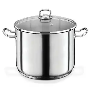 Kochtopf 28 cm GSW 643467 Profi Jumbotopf mit Glasdeckel