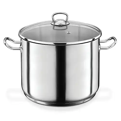 Kochtopf 28 cm GSW 643467 Profi Jumbotopf mit Glasdeckel