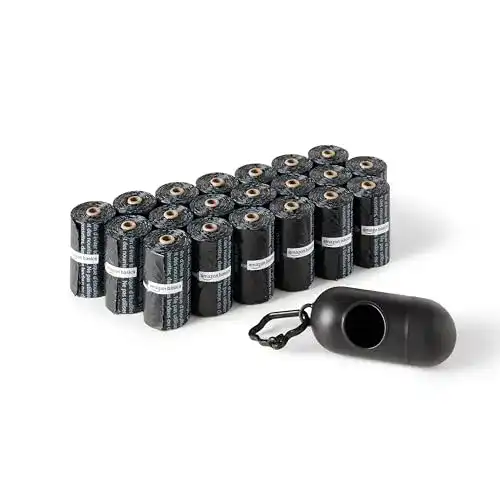Hundekotbeutel Amazon Basics, Beutelspender, Leinenclip, 300 St.