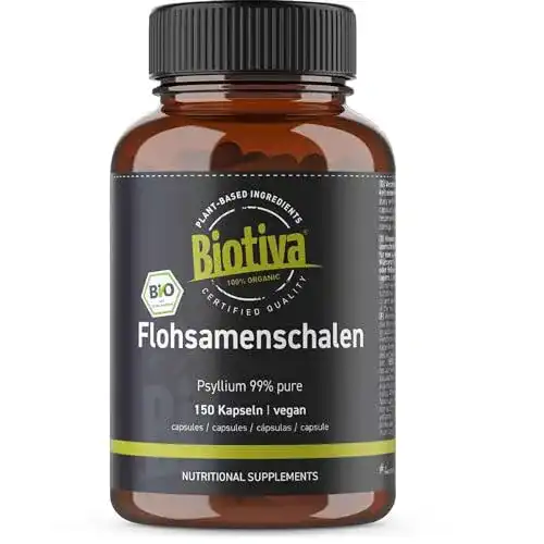 Flohsamenschalen-Kapseln Biotiva Flohsamenschalen 150 Stück