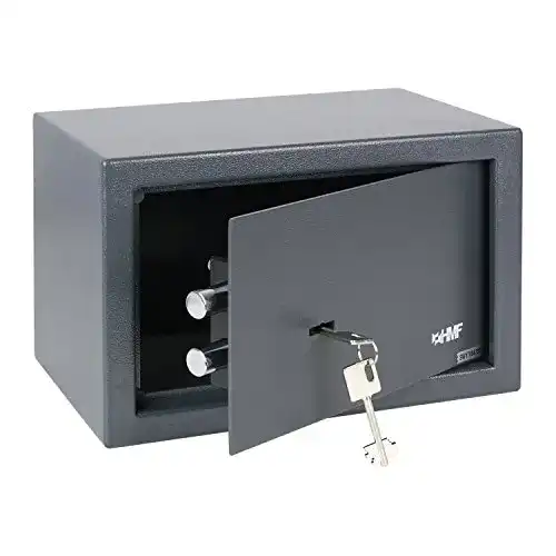 Möbeltresor mit Schlüssel HMF 49200-11 Doppelbartschloss