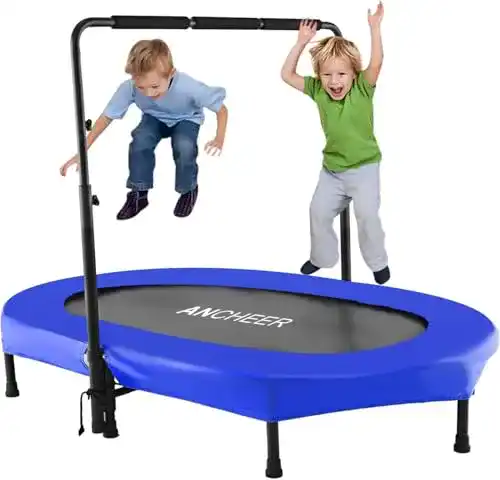 Trampolin oval ANCHEER Kindertrampolin, Garten Trampolin