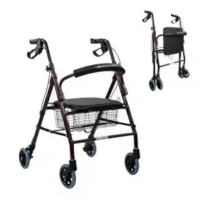 Rollator Mobiclinic, Escorial, Europäische Marke, gepolsterter Sitz