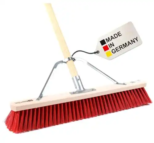 Straßenbesen BawiTec mit Stielstabilisator und Stiel Kunststoff