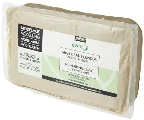 Soft-Ton Pébéo Modelliermasse Selbsttrocknend 1,5 KG Weiß