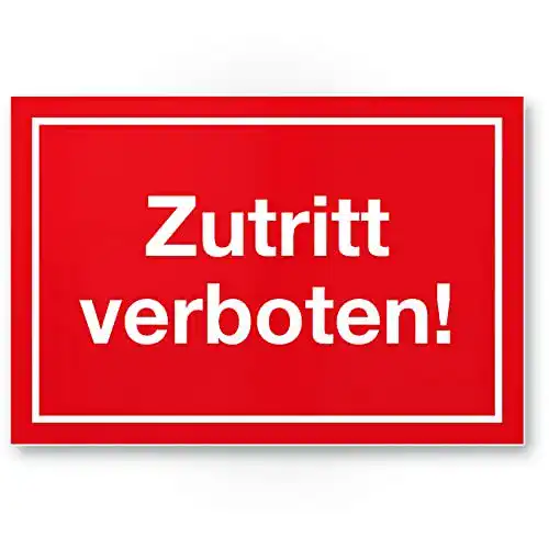 Die beste Verbotsschilder Komma Security Zutritt verboten Hinweis 2026 Test Bestseller Verbotsschilder Komma Security Zutritt verboten Hinweis