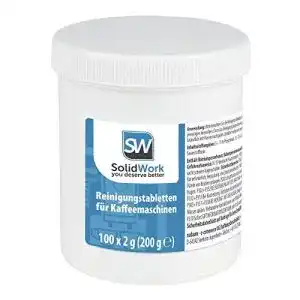 Reinigungstabletten Kaffeevollautomat SolidWork 100 Stück je 2g