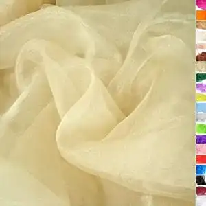 Organza-Stoff TOLKO 1m Organza Stoffe zum Nähen Meterware