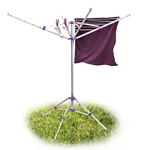 Camping-Wäschespinne Relaxdays Wäschespinne mit Standfuß