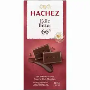 Hachez-Schokolade Hachez Tafel Edle Bitter 66%, 5 x 100 g