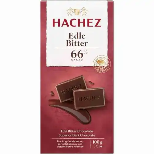Hachez-Schokolade Hachez Tafel Edle Bitter 66%, 5 x 100 g