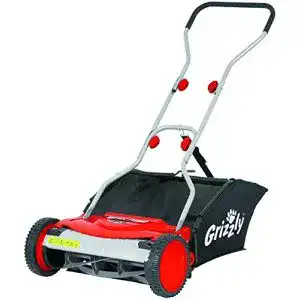 Spindelmäher mit Fangkorb Grizzly Handrasenmäher HRM 38