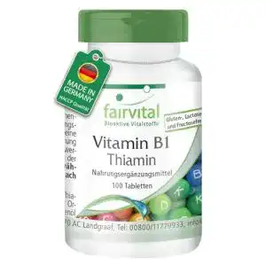 Vitamin B1 fairvital 100mg, Thiamin, HOCHDOSIERT, 100 Tabletten