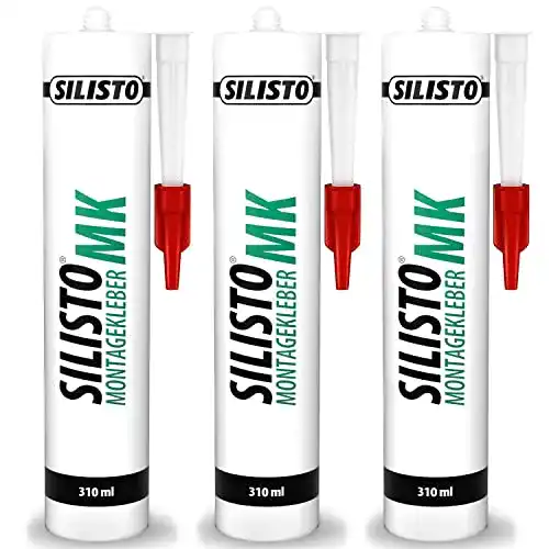 Montagekleber SILISTO MK 3 x 310 ml, Farbe Natur Weiss