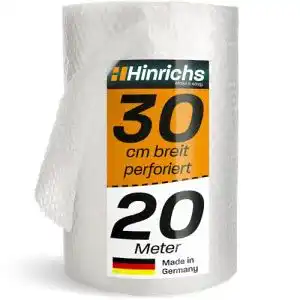 Luftpolsterfolie Hinrichs Perforierte 20m x 30cm, Noppenfolie