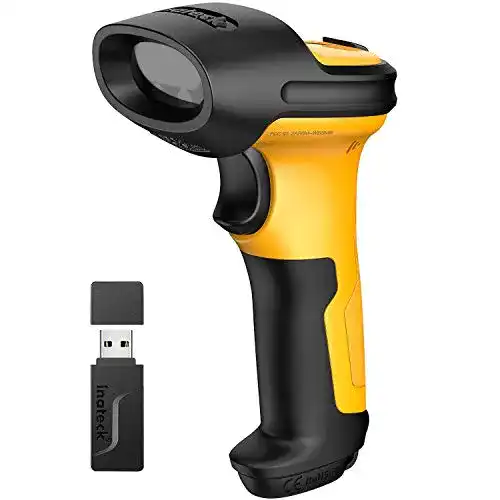 Barcode-Scanner Inateck Barcode Scanner Wireless 2.4GHz, Akku