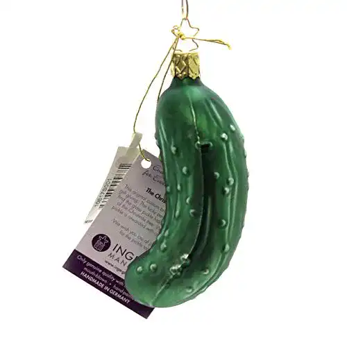 Weihnachtsgurke Inge-glas Christbaumschmuck Gurke (Groß)