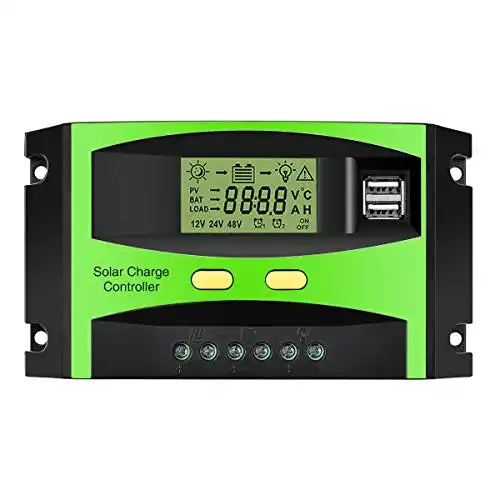 Solarladeregler MOHOO Solarregler 30 A 12 V / 24 V LCD