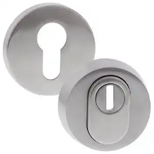 Schutzrosette ToniTec ® Edelstahl matt mit ZA Zylinder Ziehschutz