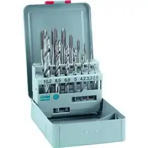 Gewindebohrer Alpen Bohrer / Maschinen HSS-E DIN, 14-teilig