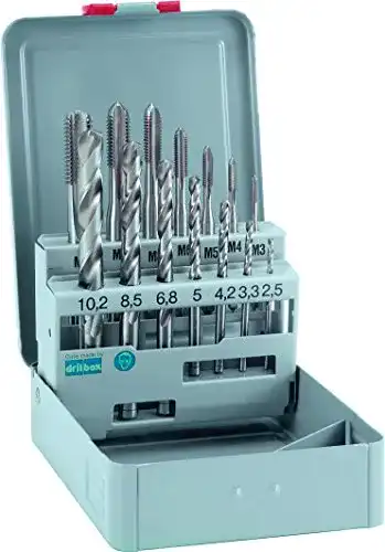 Gewindebohrer Alpen Bohrer / Maschinen HSS-E DIN, 14-teilig