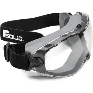 Staubschutzbrille SolidWork, mit universeller Passform, grau, klar