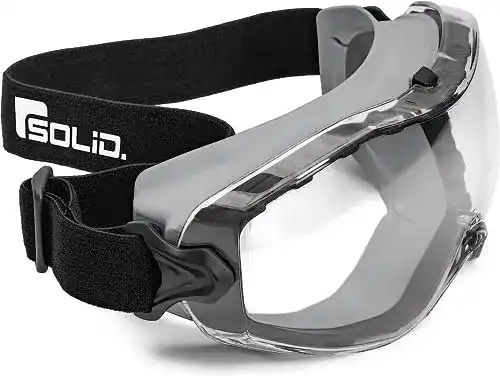 Staubschutzbrille SolidWork, mit universeller Passform, grau, klar