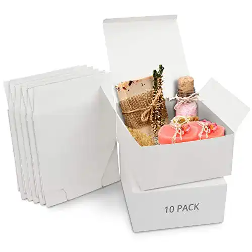 Geschenkbox BELLE VOUS Kraftpapier Weiß 10 Stk