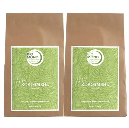Kokosmehl BIOMOND BIO Kokosnussmehl 2 x 500 g Vorteilspack