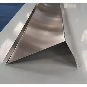 Ortgangblech designbleche 200 cm Zuschnitt 165mm Aluminium