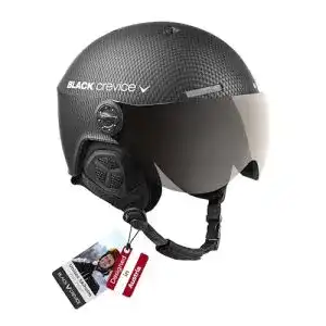 Skihelm Black Crevice mit Visier, Gstaad, BCR143921, schwarz