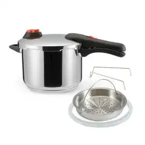 Schnellkochtopf 6 Liter Amazon Basics Schnellkochtopf Edelstahl