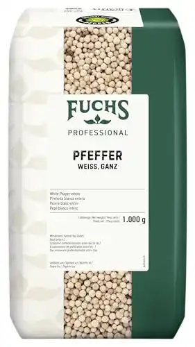 Weißer Pfeffer Fuchs Pfeffer weiß ganz, 1 kg