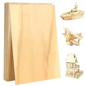 Balsaholz QLOUNI 10 Stück A4 , Holz-Platte, 30x20cm